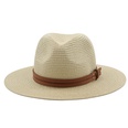 New spring and summer yellow belt accessories straw hat jazz hatpicture24