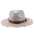 New spring and summer yellow belt accessories straw hat jazz hatpicture31