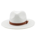 New spring and summer yellow belt accessories straw hat jazz hatpicture36