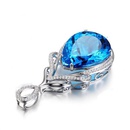 Nouveau collier pendentif en forme de goutte d39eau en topaze bleue incruste de larmes de sirnepicture11