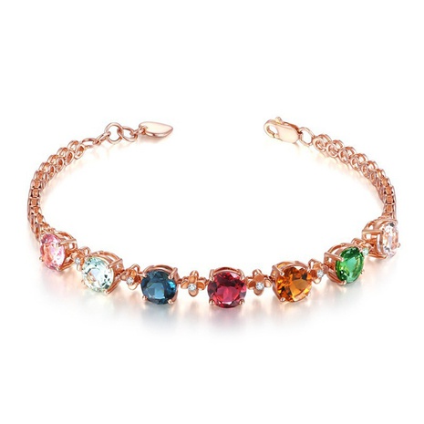 new candy tourmaline bracelet micro-set colorful crystal women's bracelet's discount tags