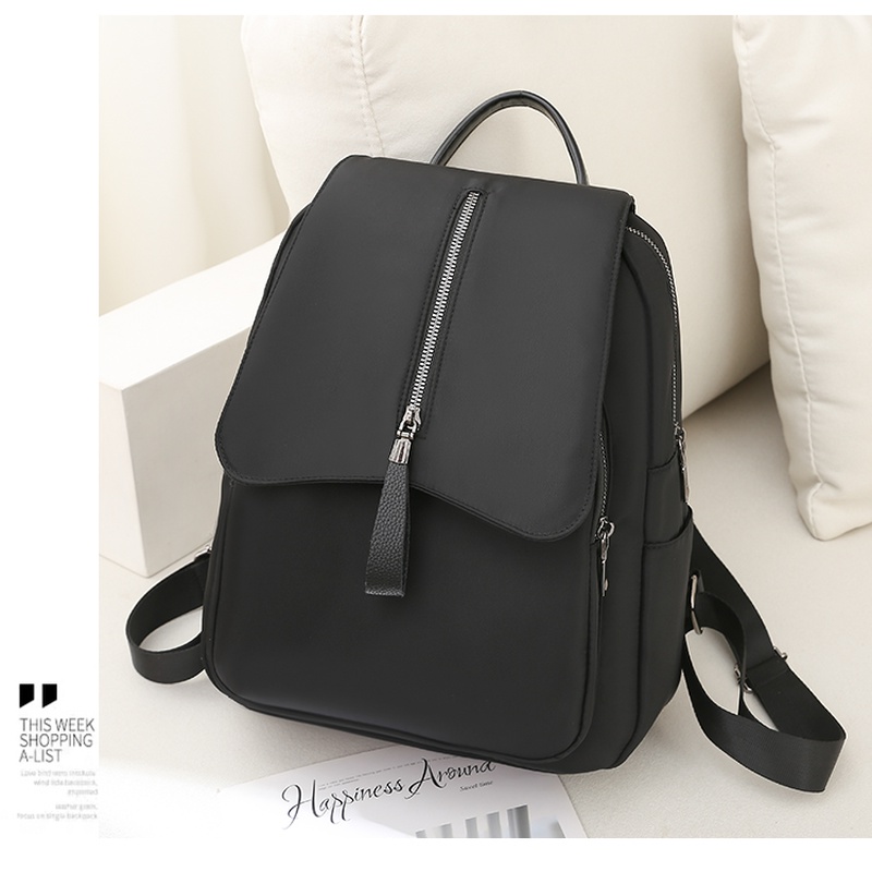 New Korean Print Backpack Casual Oxford Cloth Ladies Travel Bag Handheld