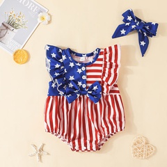 children's clothing baby Independence Day triangle romper
