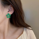 fashion cute candy color flower alloy stud earrings wholesalepicture8
