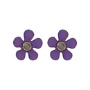 fashion cute candy color flower alloy stud earrings wholesalepicture10