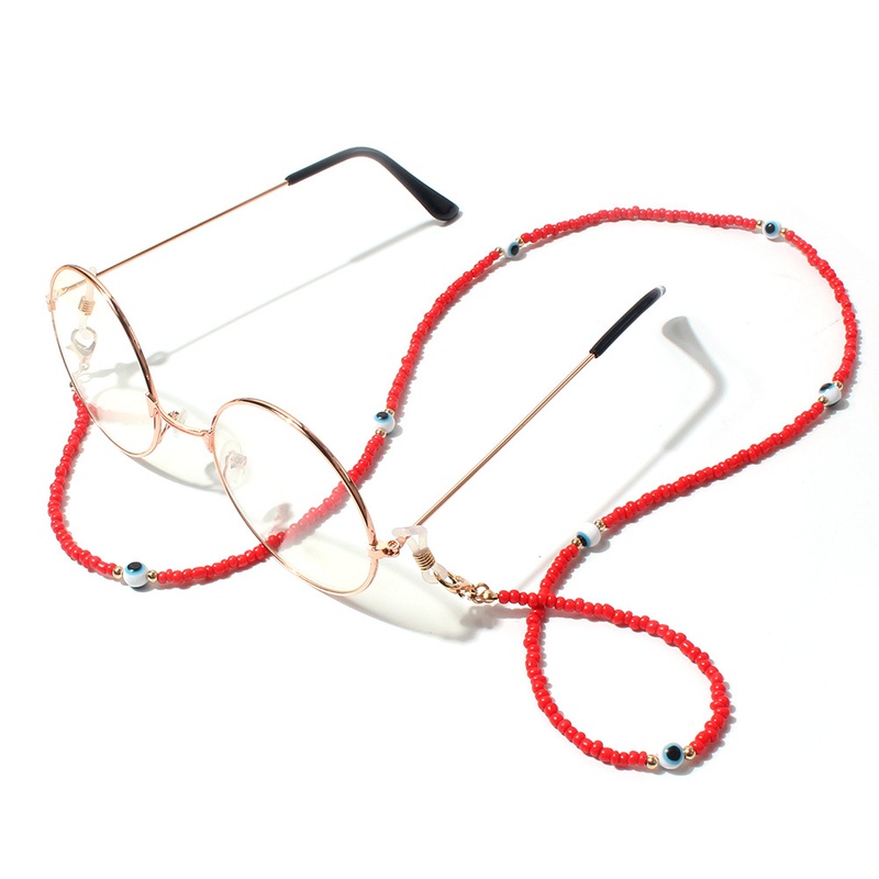 Fashion candy color beaded multicolor bead glasses chain