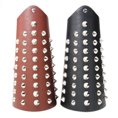 Fashion rivet wrist guard riding protection craft arm guard leather jewelry