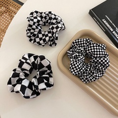 hair accessories autumn and winter new plaid fabric hair rope