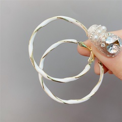 Fashion simple drip oil ear jewelry new alloy earrings women