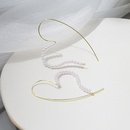 Boucles doreilles mignonnes simples de perle en forme de coeur de modepicture9