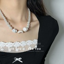 retro irregular size pearl fashion splicing collarbone chain necklacepicture7