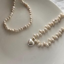 Baroque specialshaped pearl geometric heart clavicle chain femalepicture8