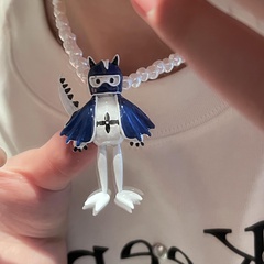 Art und Weise speziell geformte Perle niedlichen Umhang Superman Anhänger Halskette