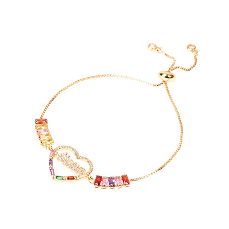 Bracelet de bijoux en zirconium coloré incrusté de cuivre Fashion MAMA's discount tags