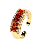 new fashion color inlaid zircon oval diamond copper ring accessoriespicture10