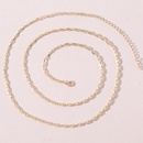 fashion simple hollow thick chain waist chain alloy body chainpicture7