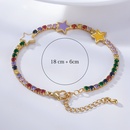 fashion color zircon dripping oil fivepointed star copper braceletpicture9