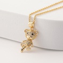 Collier d39anne de naissance du zodiaque tigre pendentif en diamant de dessin anim collier en cuivrepicture10