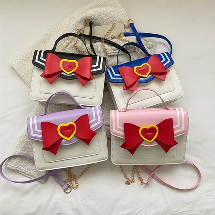 women's fashion bow messenger chain bag21.5*16*6.5cm