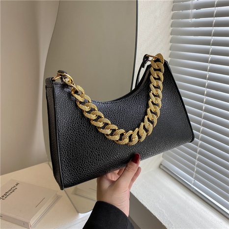 Fashion chain handbag shoulder rmpit bag24.5*17*6.5cm's discount tags