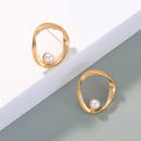Fashion jewelry geometric retro matte alloy earrings womenpicture9
