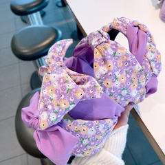 Fashion broken flower taro purple headband accessories female