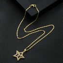 fashion MAMA fivepointed star pendant copper inlaid zirconium necklacepicture8