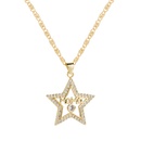 fashion MAMA fivepointed star pendant copper inlaid zirconium necklacepicture10