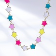 fashion simple oil drop enamel fivepointed star copper clavicle chain femalepicture9