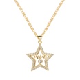 fashion MAMA fivepointed star pendant copper inlaid zirconium necklacepicture11