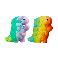 Cartoon-Silikon 3D sphärische Dinosaurier-Blase dekomprimieren und entlüften Spielzeug