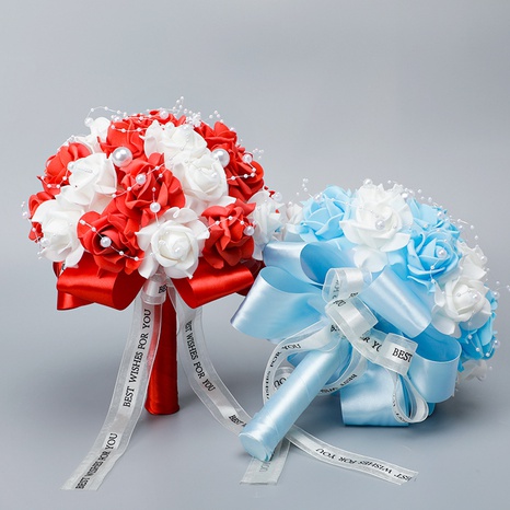 fashion simple wedding supplies simulation hand holding flower's discount tags