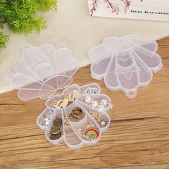 Creative new candy packaging box multi-segment jewelry storage box transparent pp material small object manufacturers wholesale