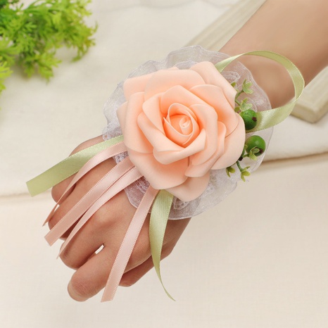 New Wedding Supplies Bride Wrist Flower Wedding Decoration Wholesale's discount tags