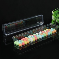 New PS Plastic High Transparent Cake Candy Food Packaging Box Necklace Jewelry Storage Box Factory Wholesale Customization