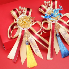 Neue Korsage mit Drachen und Phönix für Hochzeiten, chinesische Anstecknadel aus Metall