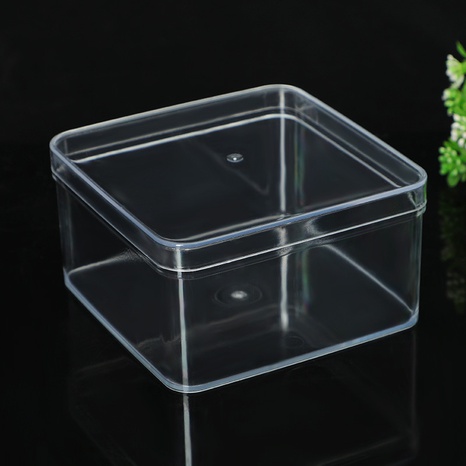 Food Chocolate Candy Box Baking Cookies Nut Packaging Box PS Transparent Biscuit Box Plastic Square Box Wholesale's discount tags