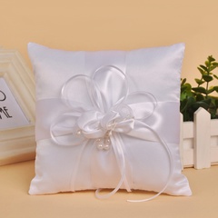 wedding supplies pearl flower bud cross bridal ring pillow flower ring pillow