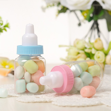 simple small bottle wedding candy box milk bottle plastic box wholesale's discount tags
