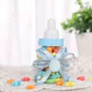 Creative baby full moon gift candy box Europeanstyle milk bottle shape transparent pet plastic round cute candy boxpicture8