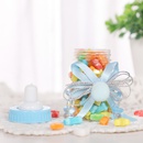 Creative baby full moon gift candy box Europeanstyle milk bottle shape transparent pet plastic round cute candy boxpicture9