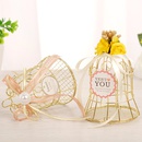 Europeanstyle creative candy box tinplate hollow wedding candy gift box wedding supplies personalized candy box wholesalepicture3