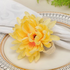 Creative simulation flower napkin buckle simple napkin ring hotel western food ring