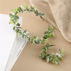 Cross-border special for forest photo shoot green plant flowers bride holiday wedding head flower garland