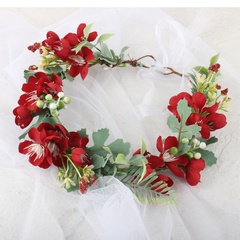 fashion bridal headdress garland seaside holiday simulation flower hairband