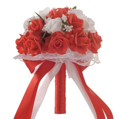 fournitures de mariage de mode mariée de mariage tenant un bouquet de simulation de fleurs