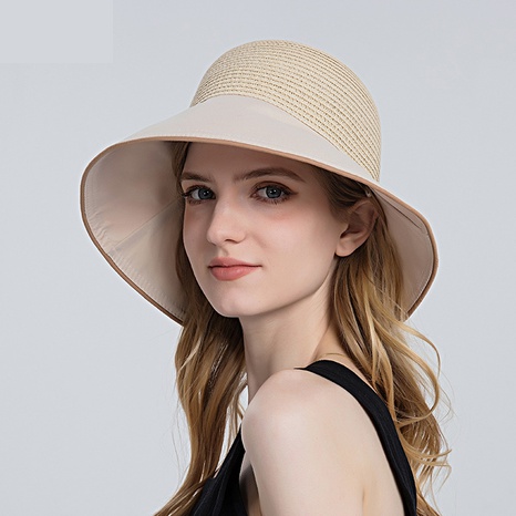 Fashion fisherman hat female summer bow sun straw hat female's discount tags