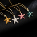 New copperplated 18K gold starfish pendant womens necklacepicture6