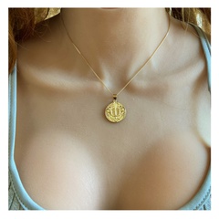 Fashion jewelry twelve constellation pendant copper necklace