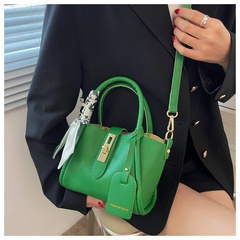 Fashion lychee pattern soft leather hand tote shoulder bag women23*13.5*11cm